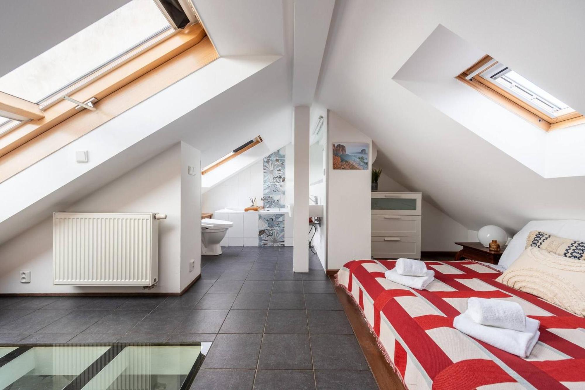 Charming In Vrsovice With Roof Terrace Apartmán
